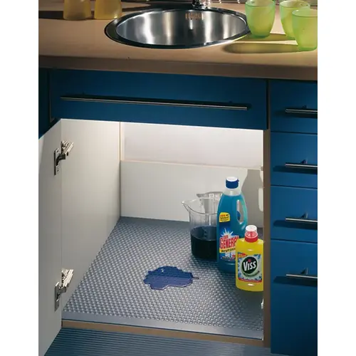 Cabinet Protector Mat, Polystyrene 22 1/2" 31 5/8" W x D: 31 5/8" x 22 1/2", Gray/Stainless Gray/Stainless Cabinet Protector Mat, Polystyrene 22 1/2" 31 5/8" W x D: 31 5/8" x 22 1/2", Gray/Stainless Gray/Stainless