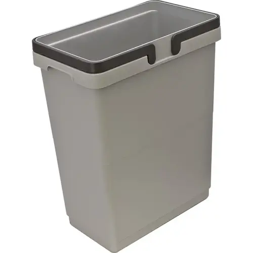 Replacement Waste Bin, for Salice Pull-Out Units 30 l 14 3/8" 219 x 365 x 460 mm 32 qt. 32 qt. Silver colored Replacement Waste Bin, for Salice Pull-Out Units 30 l 14 3/8" 219 x 365 x 460 mm 32 qt. 32 qt. Silver colored