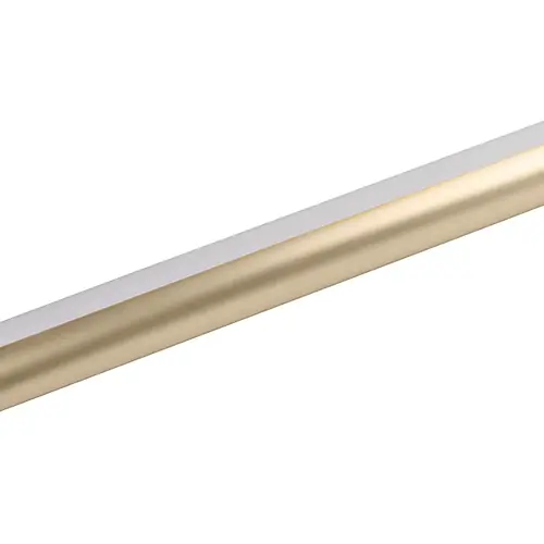 Wardrobe Tube for Lighting, TAG Synergy Elite Collection 48" Matt Gold, Clear Insert, 48" Length Matt gold/clear insert Wardrobe Tube for Lighting, TAG Synergy Elite Collection 48" Matt Gold, Clear Insert, 48" Length Matt gold/clear insert