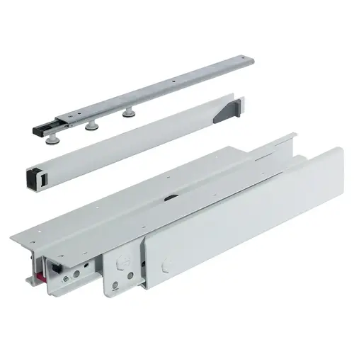 Top/Bottom Mounted Cabinet Slide, FR 777A, Full Extension, 440 lbs Weight Capacity 42 11/16" 43 5/16" (43 5/16") 1100 mm installed length White, Epoxy-coated