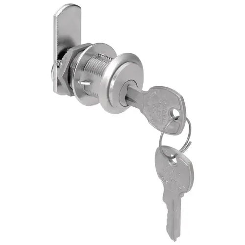 Cam Lock, C8102 and C8103 Series, Keyed Different 1 1/16" 3/4" National Lock - High Security, Satin brass, flush, 1 1/16" (27 mm) Satin brass Cam Lock, C8102 and C8103 Series, Keyed Different 1 1/16" 3/4" National Lock - High Security, Satin brass, flush, 1 1/16" (27 mm) Satin brass