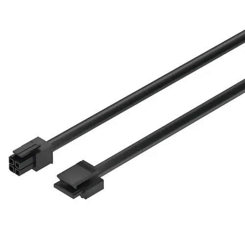 Driver Lead With Snap-In Connector, Hafele Loox, Plastic Material, 78-3/4" Length, For Modular Switch Lighting Applications