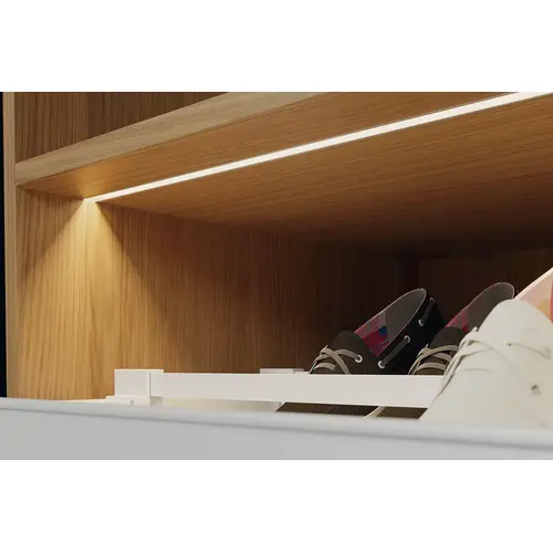 Profile for recess mounting, Hafele Loox5 Profile 1103, for LED strip lights Internal width 11 mm, Length: (92") 2336 mm, silver colored Profile: Silver colored, anodized Diffuser: milky Profile for recess mounting, Hafele Loox5 Profile 1103, for LED strip lights Internal width 11 mm, Length: (92") 2336 mm, silver colored Profile: Silver colored, anodized Diffuser: milky