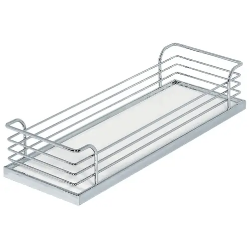 Storage Tray, Arena Plus, for 88 lbs. Weight Capacity Pantry Pull-Out and Base and Corner Units With non-slip effect, Chrome/white, depth: 110 mm (4 3/8") Storage Tray, Arena Plus, for 88 lbs. Weight Capacity Pantry Pull-Out and Base and Corner Units With non-slip effect, Chrome/white, depth: 110 mm (4 3/8")