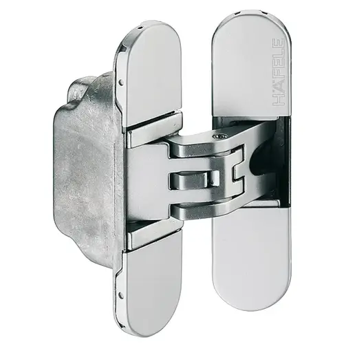 Door Hinge, Startec H2 3D adjustable, size 95 mm, Satin chrome, left-hand or right-hand matt, Chrome plated
