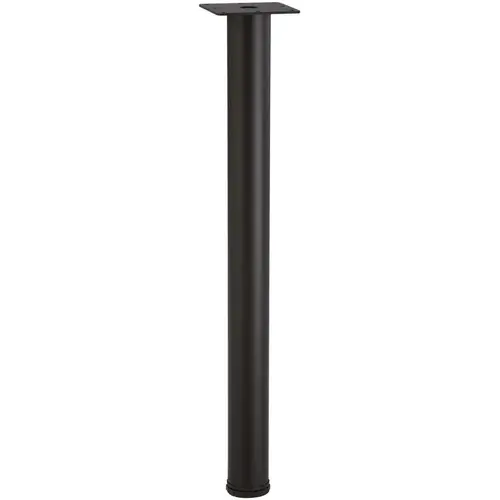 E-Leg, diameter 60 mm 34 1/2" 876 mm (34 1/2"), Black textured Leveler & Mounting plate: Black, Black textured, epoxy-coated E-Leg, diameter 60 mm 34 1/2" 876 mm (34 1/2"), Black textured Leveler & Mounting plate: Black, Black textured, epoxy-coated