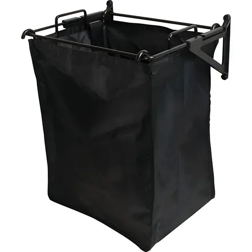 Tilt-Out Hamper, Tag Synergy Collection, Steel Material, 18" Width, 13-7/8" Depth, 23-5/8" Height, Black Epoxy-Coated Finish