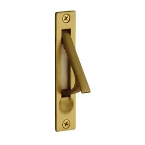 Edge Pull Satin Brass With Brown Finish Edge Pull Satin Brass With Brown Finish