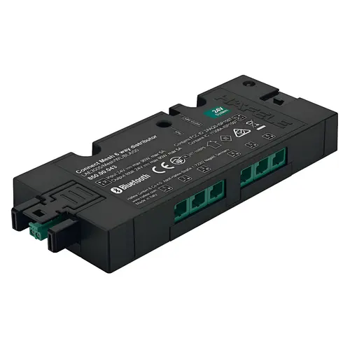 Distributor, Connect Mesh, 6-Way, With Switching Function, 24 V, 90 W, Black Finish