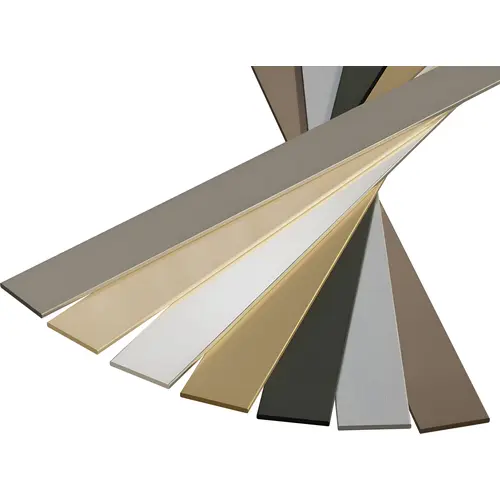 Hafele 194.80.511 Cabinet Accent Strap, Aluminum Material, 1-1/4" Width, 3/32" Height, 72" Length, Satin Or Brushed Brass Finish, Decorative Hardware Cabinet Accent Strap, Aluminum Material, 1-1/4" Width, 3/32" Height, 72" Length, Satin Or Brushed Brass Finish, Decorative Hardware