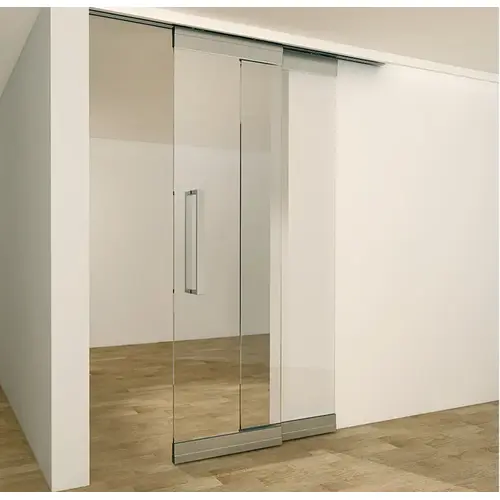 Sliding Door Hardware, Hawa Telescopic 80/G set For 2 sliding doors, without running track and floor guide, Without running track, with floor guide Sliding Door Hardware, Hawa Telescopic 80/G set For 2 sliding doors, without running track and floor guide, Without running track, with floor guide