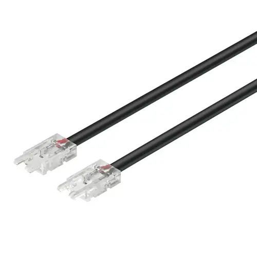 Interconnecting lead, Hafele Loox5 for LED strip light monochrome 8 mm (5/16") 500 mm 19 11/16" 5 A, 18 AWG, clip width 10 mm, also for constant current strip lights, Length: (19 11/16") 500 mm Interconnecting lead, Hafele Loox5 for LED strip light monochrome 8 mm (5/16") 500 mm 19 11/16" 5 A, 18 AWG, clip width 10 mm, also for constant current strip lights, Length: (19 11/16") 500 mm