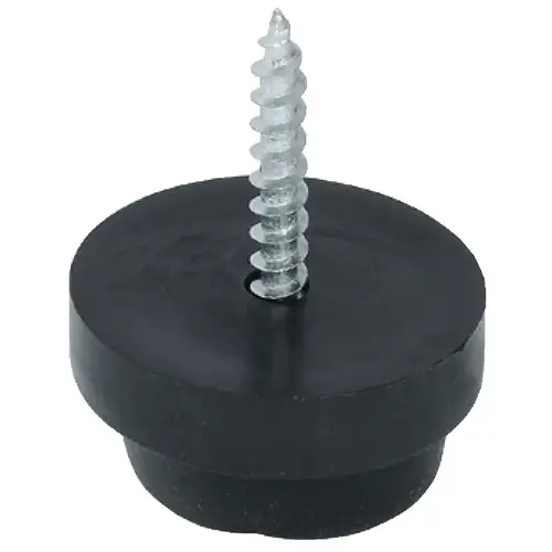Furniture Glide, height 10 mm, Screw-in 1" 24 mm For knocking in, Black, diameter 24 mm (1") Furniture Glide, height 10 mm, Screw-in 1" 24 mm For knocking in, Black, diameter 24 mm (1")