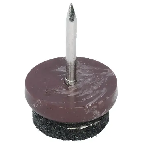 Furniture Glide, with Felt Pad, Knock-in, 9 mm 1 1/16" 27 mm diameter 27 mm (1 1/16") Furniture Glide, with Felt Pad, Knock-in, 9 mm 1 1/16" 27 mm diameter 27 mm (1 1/16")