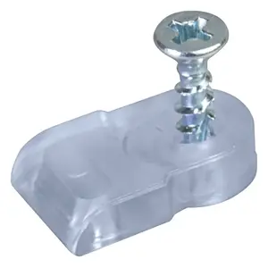 Hafele 291.03.451 Retainer Clip, for Glass Transparent/silver colored