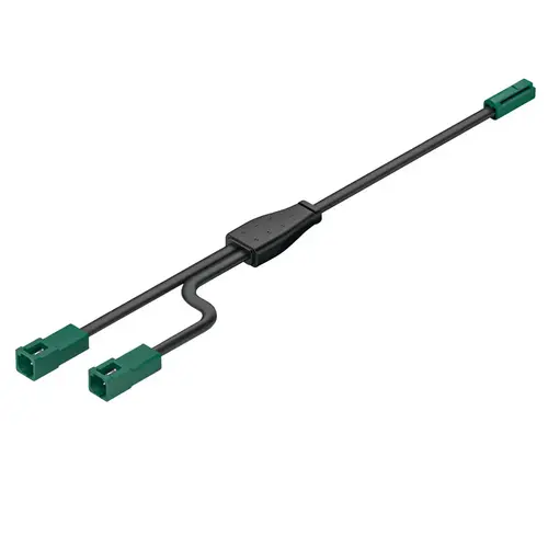 Y Distributor, Hafele Loox5 2-way, Multi-White, 24V 1 male, 2 female Black Y Distributor, Hafele Loox5 2-way, Multi-White, 24V 1 male, 2 female Black