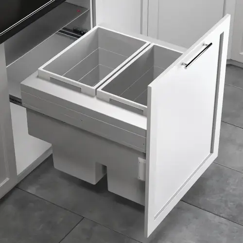 Waste Bin Pull-Out, Hailo US Cargo FL 24, Full Access Dark silver gray Waste Bin Pull-Out, Hailo US Cargo FL 24, Full Access Dark silver gray
