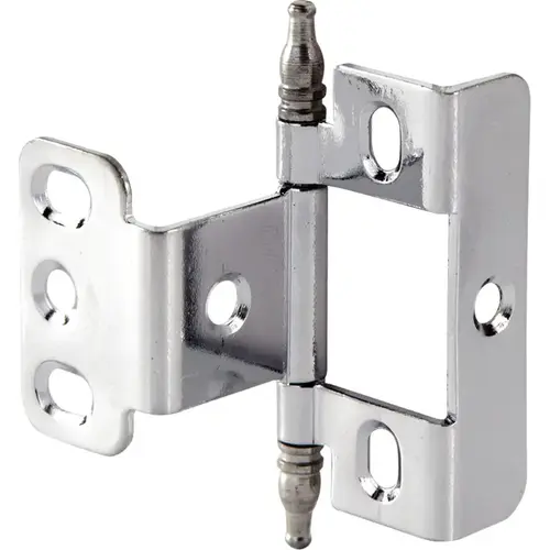 Decorative Butt Hinge, Full Wrap, Non-Mortise, Minaret Finial For inset face frame doors, Chrome-plated Decorative Butt Hinge, Full Wrap, Non-Mortise, Minaret Finial For inset face frame doors, Chrome-plated