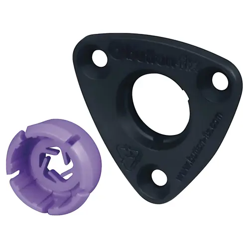 Hafele 262.94.050 Panel Connector, Button-fix Type 3 Black Panel Connector, Button-fix Type 3 Black