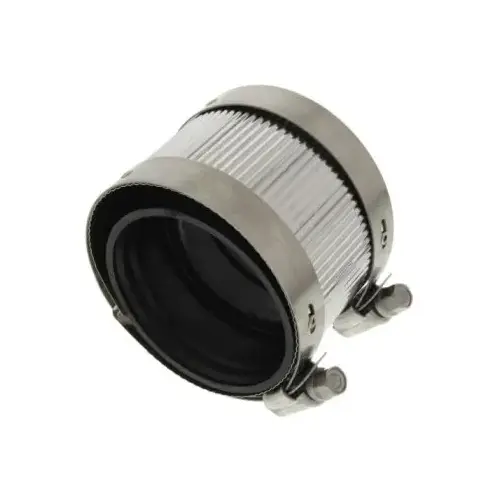 1-1/2 In. Neoprene No-Hub Coupling with Stainless Steel Clamps