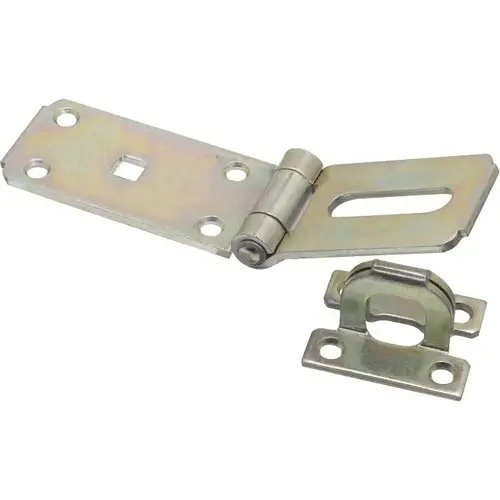 V33 7-1/4" Extra Heavy Hasp with Stainless Steel Pin Zinc Plated Finish V33 7-1/4" Extra Heavy Hasp with Stainless Steel Pin Zinc Plated Finish