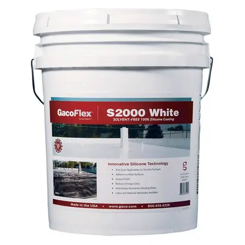 GacoFlex 100% Silicone Coating Solvent-Free White 5-Gallon