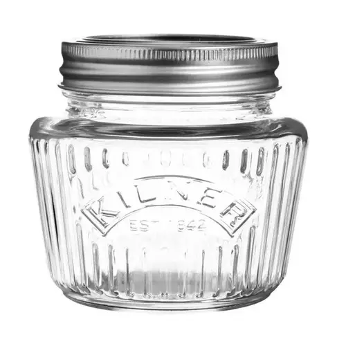 Glass Canning Jar Vintage Round 8.5-oz - pack of 12