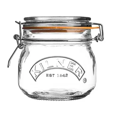 Clip Top Glass Canning Jar Round 17-oz Clip Top Glass Canning Jar Round 17-oz