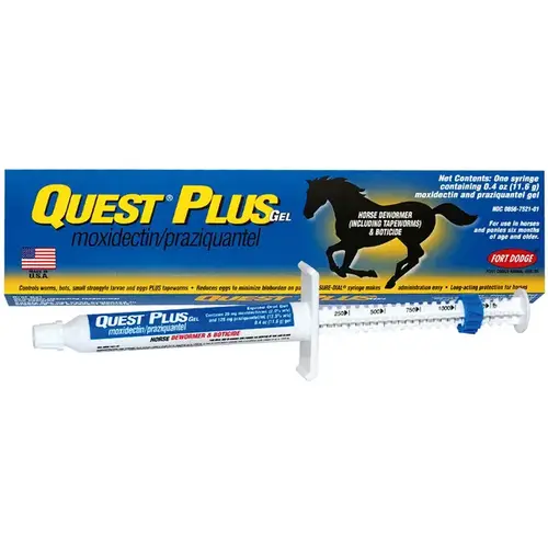 Quest Plus Gel DeWormer for Horses 0.4-oz Tube Quest Plus Gel DeWormer for Horses 0.4-oz Tube