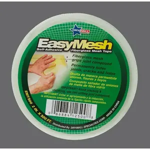 Drywall Specialties Corp EMT500 EasyMesh Self-Adhesive Fiberglass Drywall Joint Tape - 2"x500'