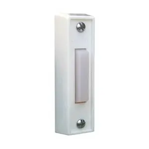Morris Products Inc 78231A Plastic Door Chime Push Button No Light 7/8 x 2-7/8"