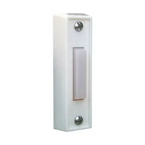 Plastic Door Chime Push Button No Light 7/8 x 2-7/8" Plastic Door Chime Push Button No Light 7/8 x 2-7/8"