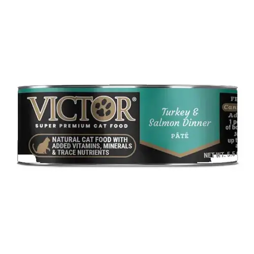 Victor Turkey & Salmon Dinner Canned Cat Food - 5.5oz Can Victor Turkey & Salmon Dinner Canned Cat Food - 5.5oz Can