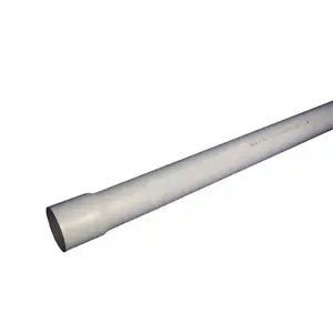 Silver Line Plastics B300107-XCP10 Belled End Schedule 40 PVC Pipe 1" x 20' - pack of 10