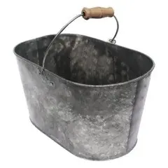 Alligator Brand Vintage Oval Tub with Wooden Handle - pack of 6 33040068-XCP6 Alligator Brand Vintage Oval Tub with Wooden Handle - pack of 6 33040068-XCP6