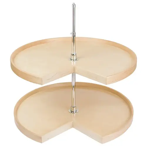 Two Shelf Pie-Cut Lazy Susan with Hardware 32" Century Contender Series, 813 mm (32") diameter Prefinished Two Shelf Pie-Cut Lazy Susan with Hardware 32" Century Contender Series, 813 mm (32") diameter Prefinished