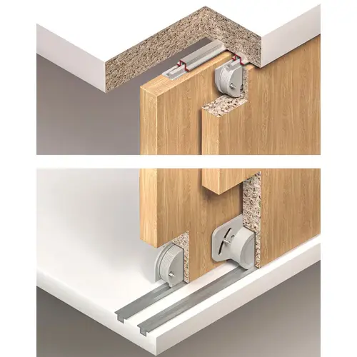 Sliding Door Hardware, Hafele Slido F-Line12 30B, set with lockable bolt For easy processing, for wooden sliding doors, Infront, for door weights up to 30 kg ed ed Sliding Door Hardware, Hafele Slido F-Line12 30B, set with lockable bolt For easy processing, for wooden sliding doors, Infront, for door weights up to 30 kg ed ed