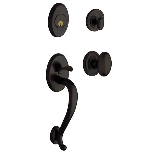 BALD LOGAN HANDLE X 5025 KNOB X DBL CYL, Oil Rubbed Bronze BALD LOGAN HANDLE X 5025 KNOB X DBL CYL, Oil Rubbed Bronze