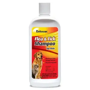 Enforcer EPS16 Flea and Tick Shampoo Liquid Cat and Dog Pyrethrins 16 oz