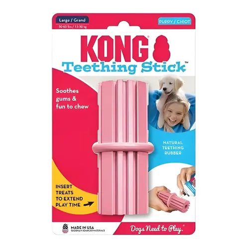 KP33 Dog Toy, S, Chew, Teething Stick, Rubber, Assorted