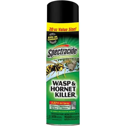HG-95715 Wasp and Hornet Killer, Liquid, Spray Application, 20 oz Aerosol Can Light Yellow/Water White - pack of 12 HG-95715 Wasp and Hornet Killer, Liquid, Spray Application, 20 oz Aerosol Can Light Yellow/Water White - pack of 12