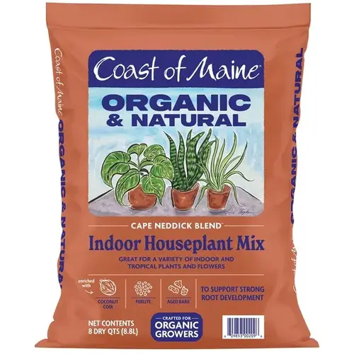 Bar Harbor Blend Organic Potting Soil, Dark Brown, 8 qt Bar Harbor Blend Organic Potting Soil, Dark Brown, 8 qt