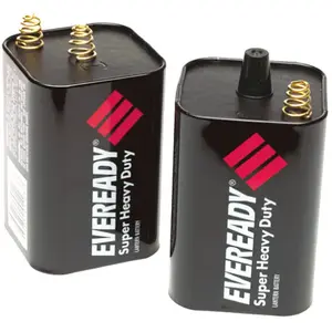 Eveready 1209 Lantern Battery, 6 V Battery, 12 Ah, Zinc, Manganese Dioxide