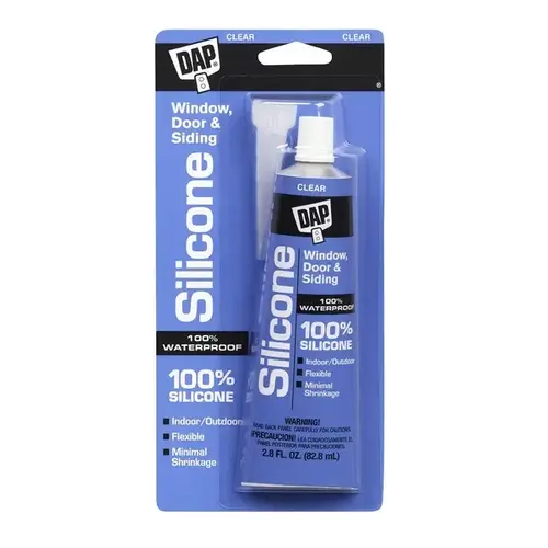 Window and Door Sealant, Clear, -40 to 400 deg F, 2.8 fl-oz Squeeze Tube Window and Door Sealant, Clear, -40 to 400 deg F, 2.8 fl-oz Squeeze Tube