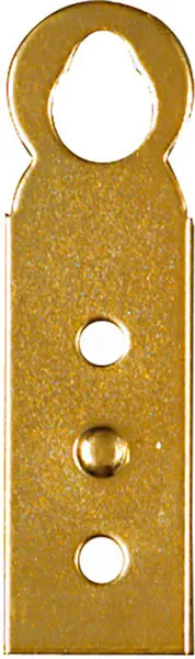 NATIONAL MFG/SPECTRUM BRANDS HHI Hanger Plate Bright Brass 9/16 x 2-In - pack of 4 N213-413