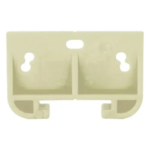 Drawer Track Guide 1-5/16" Plastic White  Pair Yellow