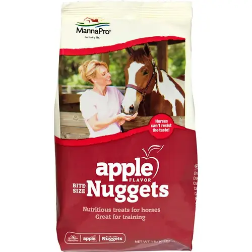 Manna Pro Bite-Size Apple Flavored Nuggets 1 Lb. Bag Manna Pro Bite-Size Apple Flavored Nuggets 1 Lb. Bag