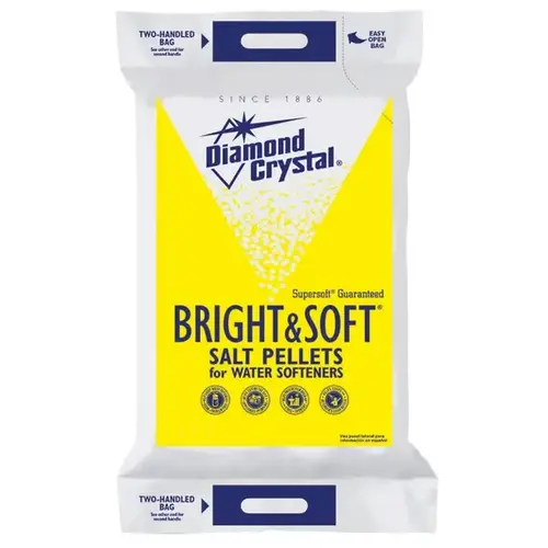 Diamond Crystal 50 lbs Water Softener Salt Pellets White