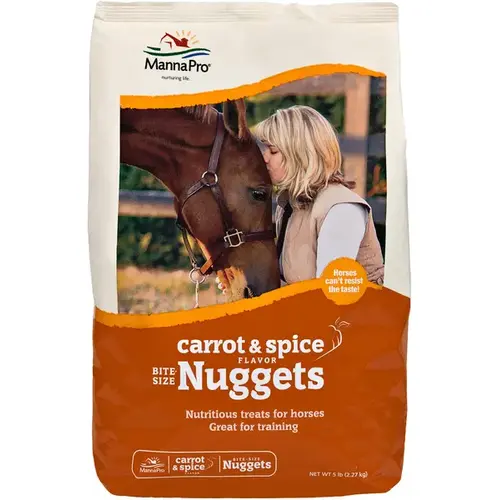 Manna Pro Bite-Size Carrot and Spice Flavored Nuggets 4 Lb. Bag Manna Pro Bite-Size Carrot and Spice Flavored Nuggets 4 Lb. Bag