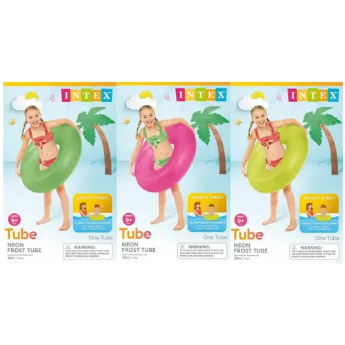 Neon Frost Tube Pool Floats, 36 In.